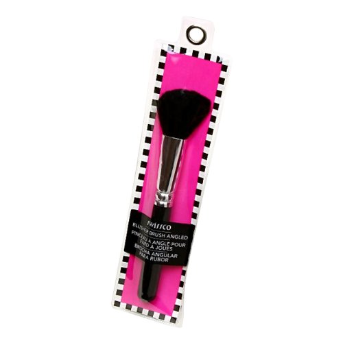 Image of Swissco Cosmetic Angled Blusher Brush 100% Goat Hair