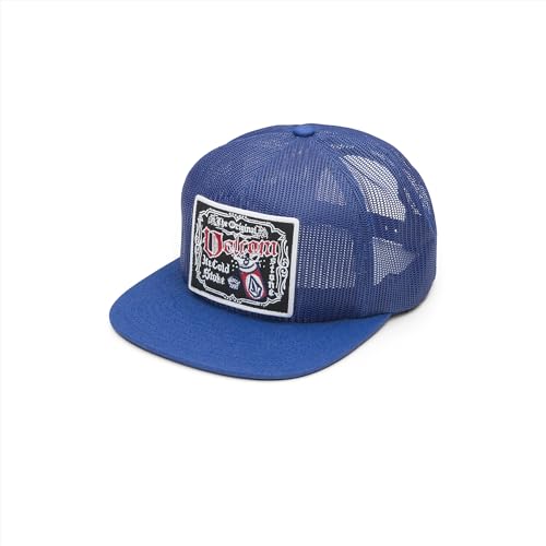 Image of Volcom Men's Snapback Hat - 6-Panel Twill Flat Brim Cap Adjustable Snap Closure