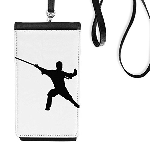 Bourse en cuir suspendu pour smartphone Kung Fu Shaolin