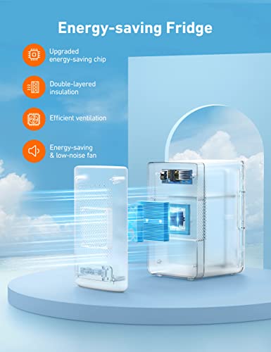 Astroai AAFR06ADG-US Mini Fridge 2.0 Gen, 6 Liter/8 Cans Makeup Skincare Fridge 110V Ac/ 12V Dc Portable Thermoelectric Cooler And Warmer Little Tiny Fridge thumb #5