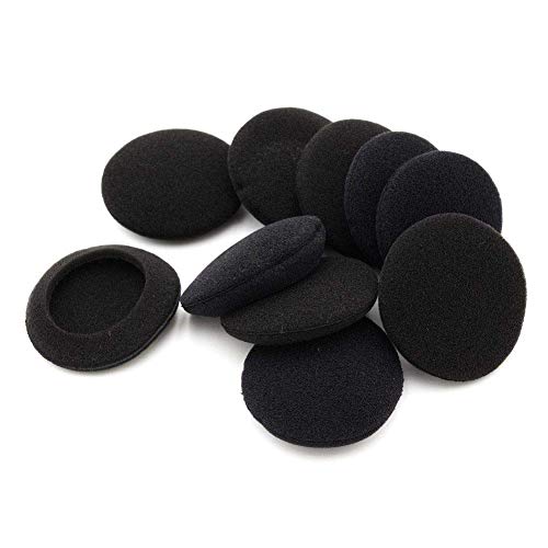 5 pares de almohadillas de espuma de repuesto para auriculares Sennheiser PC8 USB | Cubiertas de tela suaves y cómodas, espuma con memoria