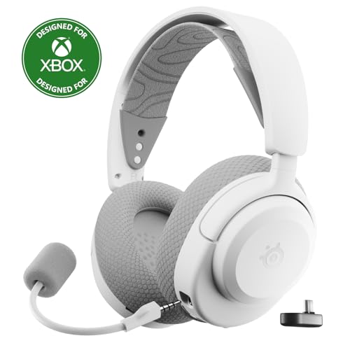 SteelSeries Arctis Nova 3X Wireless Multi-Platform Gaming Headset — Mobile App Control — 40 HR Battery — Neodymium Magnetic Drivers — 2.4GHz/Bluetooth — Xbox, PS5, PC, Switch, Mobile — White
