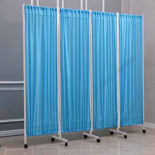 Écran de confidentialité médical portable pliable avec roues modèle B - 2
