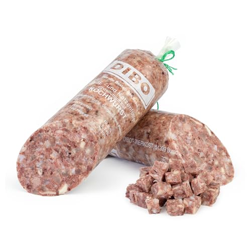 DIBO Kochwurst - Hundewurst Katzenwurst - Qualität Wurst für Hund und Katze - 1 Stück à 950g (Hell)
