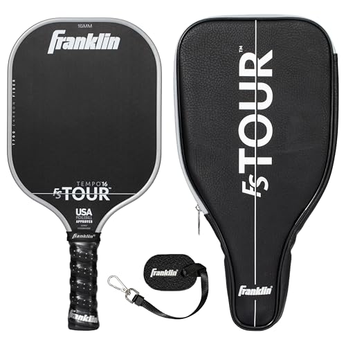 Franklin Sports Pro Pickleball Paddle Set - FS Tour Series Carbon Fiber Pickleball Paddle, Paddle...