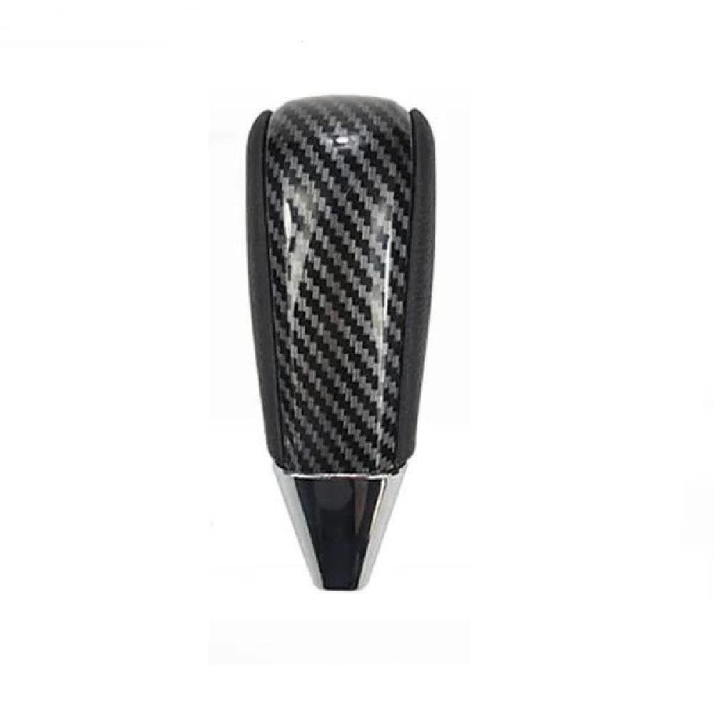 Sxqpocar Carbon Fiber Leather Automatic Gear Shift Knob For Toyota Land Cruiser Lc200 2016-2020 Shift Lever Head(Carbon Fiber)