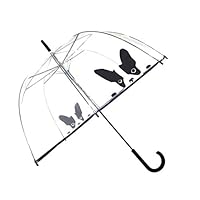 SMATI Clear Stick Umbrella - Big Dome Birdcage - windproof