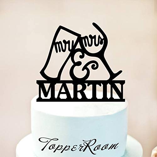 Glasses of beer and for champagne Wedding Cake Topper,Wine