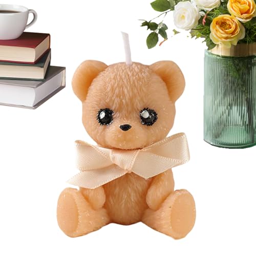Vela de oso – Decoración Estética Natural Perfumada Y Linda | Decoraciones De Oso, Para Salón, Oficina, Mesa, Estantería, Casa, Uso Diario, Interior, Y