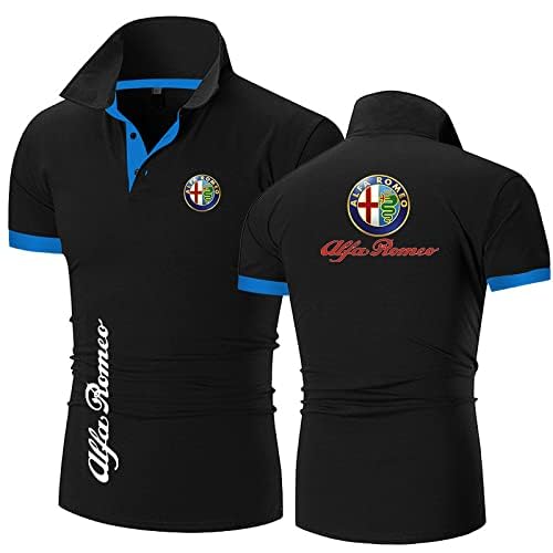 AXOEECF Sweat Capuche, pour Alfa Romeo, Tee-Shirt, Manches Courtes, Chemises D'entraînement, Courtes vêtements,OneColor-L