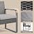 Gizoon 3 Piece Patio Bistro Set, Outdoor Wicker Furniture Sets, Modern Rattan Chair Conversation Sets with Coffee Table, for Yard, Garden, Balcony, Poolside, Grey