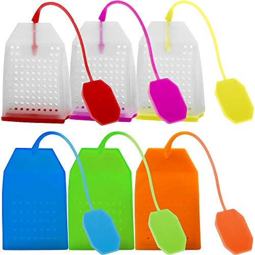 6 Pcs Silicone Tea Infusers, FineGood Reusable Safe Loose