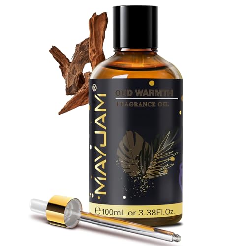 MAYJAM Huile Parfumée De Chaleur De L'oud 100ml, Premium Huile Parfumée Chaleur De L'oud Pour Diffuseur D'Huiles Essentielles, Aromathérapie