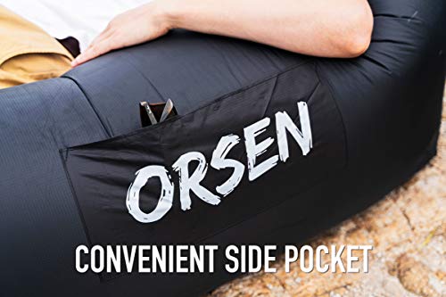 ORSEN Aufblasbares Sofa, Luftsofa, Air Lounger Camping Zubehör, Luftsack Liege Geschenk Für Männer, Camping Gadgets Für Strand, Outdoor, Party, Reisen, Meer - Image 4
