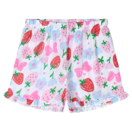 Disney Minnie Mouse Big Girls T-Shirt and Gauze Shorts Outfit Set Blue Strawberries 10-12 - image 4