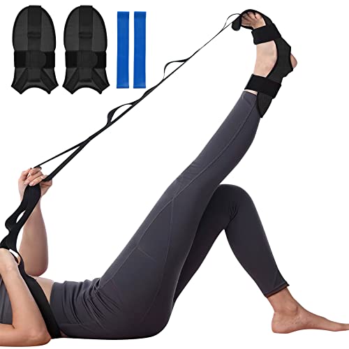 flintronic 2PCS Yoga Stretching Strap, Stretcher Yoga Belt with 7 Loops