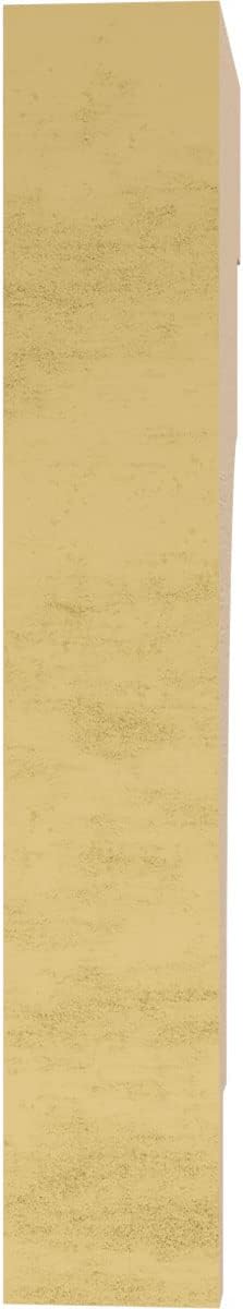 2"W x 4"D x 12"H Thin Mediterranean Rough Cedar Woodgrain TimberThane Corbel, Primed Tan