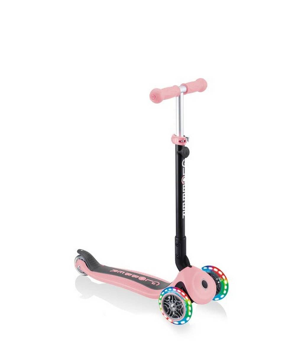 GLOBBER GO-UP Foldable Lights Tricycle 3 en 1, 120/80 mm, ABEC 5, 3 Roues, Hauteur réglable, Roues LED