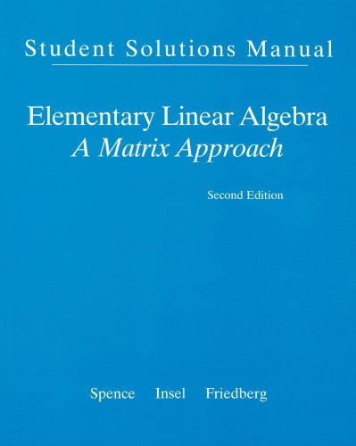 Buy Elementary Linear Algebra: A Matrix Approach — BookShops.in