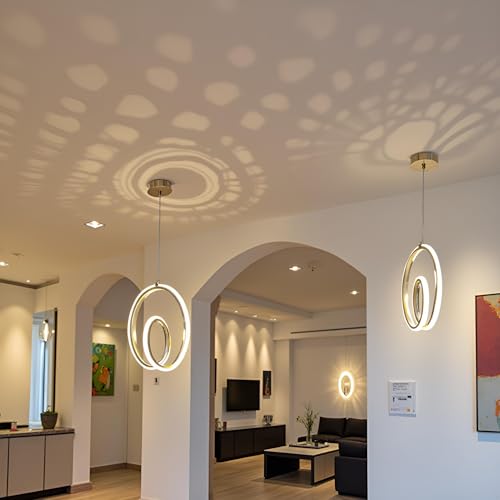 Image of Lyse Decor Led Hanging Lights for Living Room /Bedroom Ceiling /Restaurant /Cafe, Hanging Lamps for Home Decoration, Pendant Lights for Ceiling /Dining Area /Kitchen Island