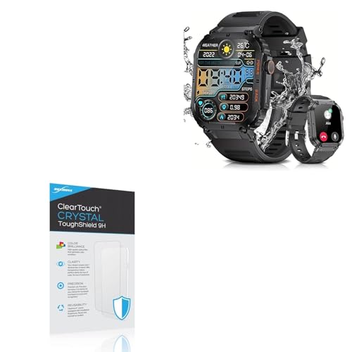 BoxWave Screen Protector Compatible With Luxium Stinger - ClearTouch Crystal ToughShield 9H (2-Pack), Clear 9H Tough Flexible Film Screen Protector