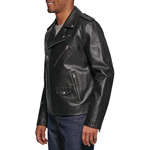 Levi's Men's Faux Leather Motorcycle Jacket3