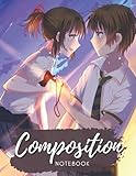  Composition Notebook: Mitsuha - Your Name, Journal 8.5 x 11 Inches, 100 Page Blank Lined Paperback Journal/Notebook