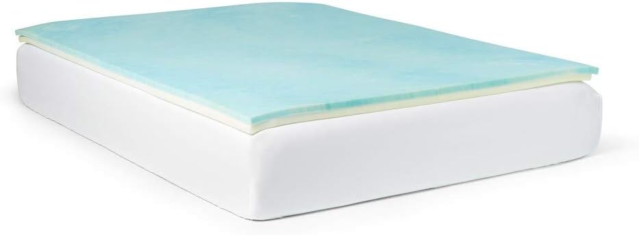 Slumber Solutions Gel Select 2-inch Memory Foam Mattress Topper with Cover Twin