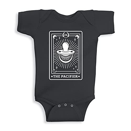 TATY Kids The Pacifier Tarot Card Baby Infant One Piece Bodysuit Newborn Black