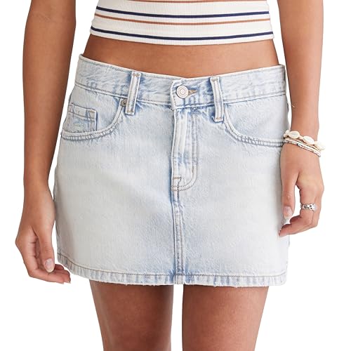 AEROPOSTALE Women's Low-Rise Denim Mini Skir