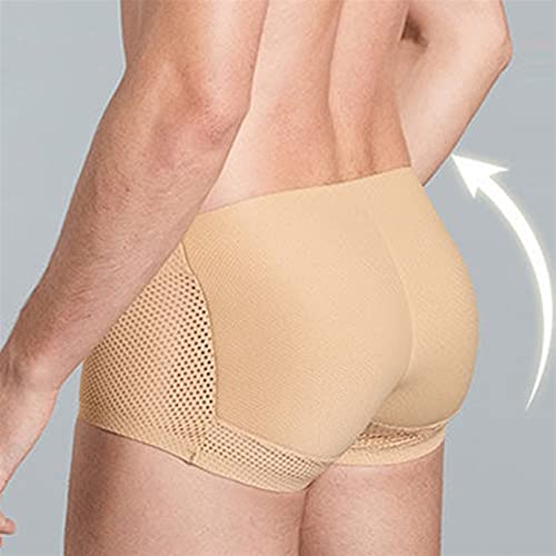 Men's Butt Lifter Panties Padded Boxer Briefs Buttocks Enhancer Sponge Underpants Fake Ass Enlarge Sexy Men Underwear (Color : 688Black, Size : X-Large)4
