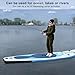 Inflatable Stand Up Paddle Board,Single Layer PVC Paddle Board with Carry Bag Hand Pump Accessories, Non-Slip Comfort Deck Adult Paddleboard Retractable Propeller for Adults Blue
