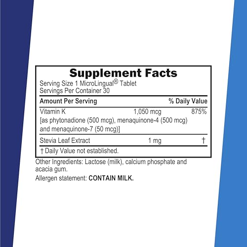 superior source advanced triple k - bone health amp strength support supplement - immunity support formula with vitamins k1 amp k2 - vitamin aids calcium absorption - 30 instant dissolve tablets