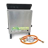 Bio Green Gas-Gewächshaus-Heizung „EcoPilot“ | 4200 Watt Heizleistung | Gasheizung mit Frostschutz-Funktion, integriertem Thermostat und Sauerstoffmangel-Sicherung