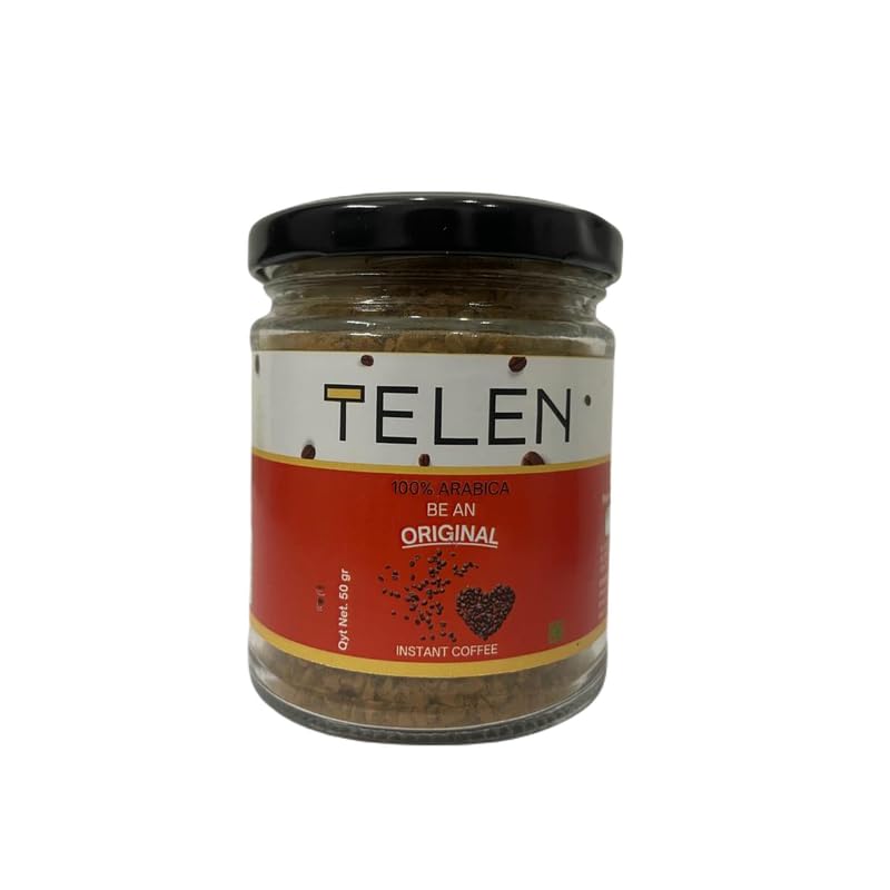 TELEN Flavored Instant Coffee Powder for both Hot & Cold Coffee Instant Coffee (Original- 100gm)