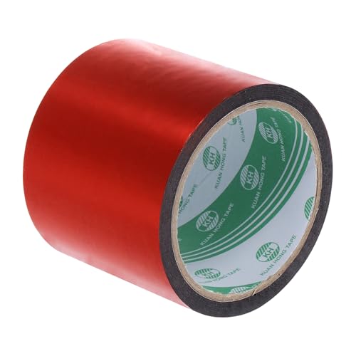 MECCANIXITY Red Metalized Tape 3.2 Inch x 55 Yards Decor Tape for Detailing Accent Wall, Graphic Arts, Pack of 1