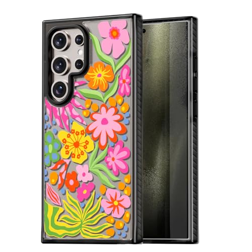 Coque Samsung durable et amusante protection antichoc 6,8" floral