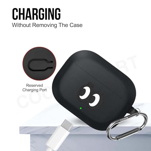 Image of Soft Silicone Case Cover Compatible for Nord Buds 3r (2025) -Black Eye