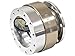 NRG Innovations Gen 1.5 6-Holes Racing Steering Wheel Quick Release Adapter With Mounting Bolts, Titanium Chrome Ring, NRG-SRK-100TI
