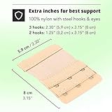 H&S Bra Extenders 3 Hooks & 2 Hooks Set - 12pcs Elastic Nylon Bra Extender with Stainless Steel Hook - Choose 2 or 3 Hook Extenders - Strap Extension for Women - Accessories - Image 3