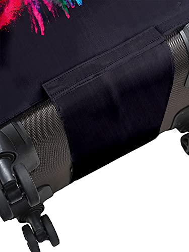 Image of Cortina Luggage Cover Trolley Travel Covers Washable Dust Proof Anti-Scratch Suitcase Protector, Small-Black Pink