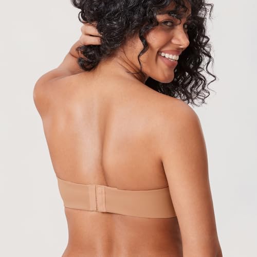 Image of DELIMIRA Women's Strapless Bra Minimizer Seamless Underwire Unlined Bandeau for Big Bust