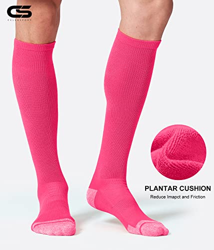 Image of CS CELERSPORT 2 Pack / 3 Pack Baseball Socks for Youth Kids and Adult Softball Soccer Socks Over the Calf Tube Socks