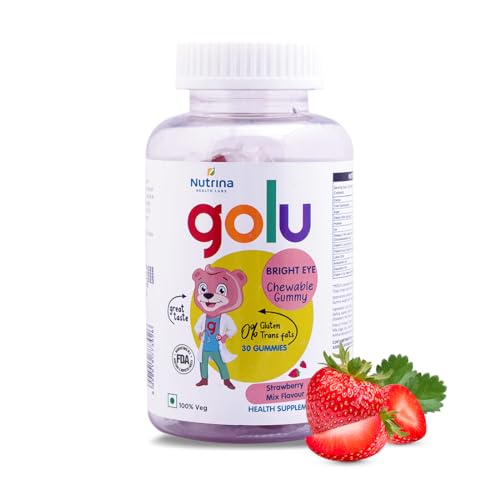 Image of Bright Eye Gummies For Kids (5-13 years) | With Omega 3 | Promotes Better Eye Health Brain Booster | 30 Gummies (Pack of 1)