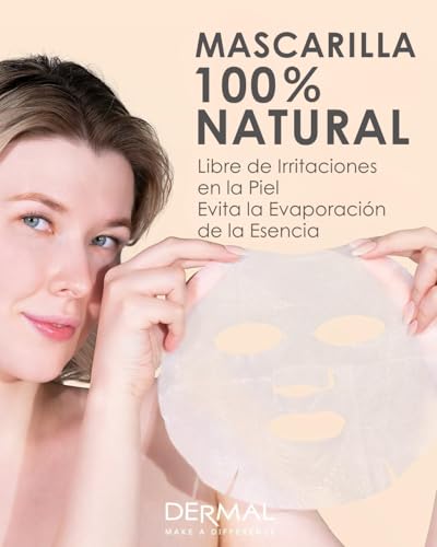 DERMAL Collagen Essence Sheet Mask 16 Combo Pack - 16 Days Daily Skin Therapy for Glow - Aloe, Snail, Vitamin Variety Gift Set - K-Beauty - Image 6