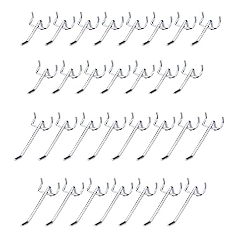 Zimjoy 30 Piezas Panel ganchos para tableros con agujeros de Metal Cover