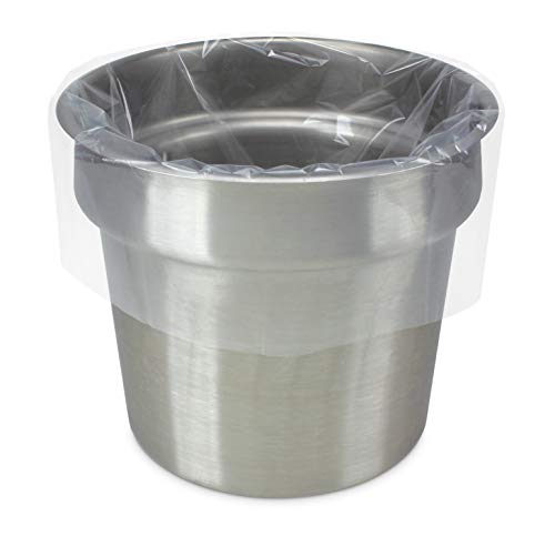 PanSaver Hotel Clear Round Pan Liners for Easy Clean Up - Disposable Buffet Pan Liners, Ovenable up to 400F (6 & 7 Quart Round Pan Liner - 15 x 15 in)