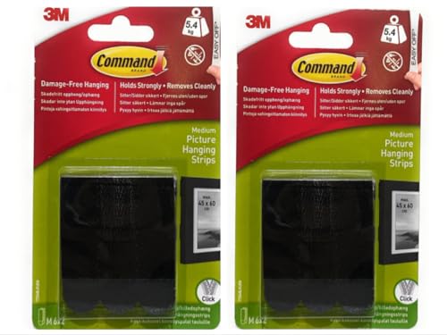 6CT BLK Pic Hang Strips