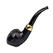 Dr. Watson - Wooden Tobacco Smoking Pipe, Classic Ukulele Shape, Fits 9mm Filter, Comes with Pouch, Boxed (Rusticated)
