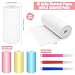 Furuising 15 Rolls Thermal Printer Paper for Instant Print Camera, 12 White and 3 Colourful Camera Paper Roll, 57 X 25mm Mini Printer Paper with 3 Colour Pens for Instant Digital Camera